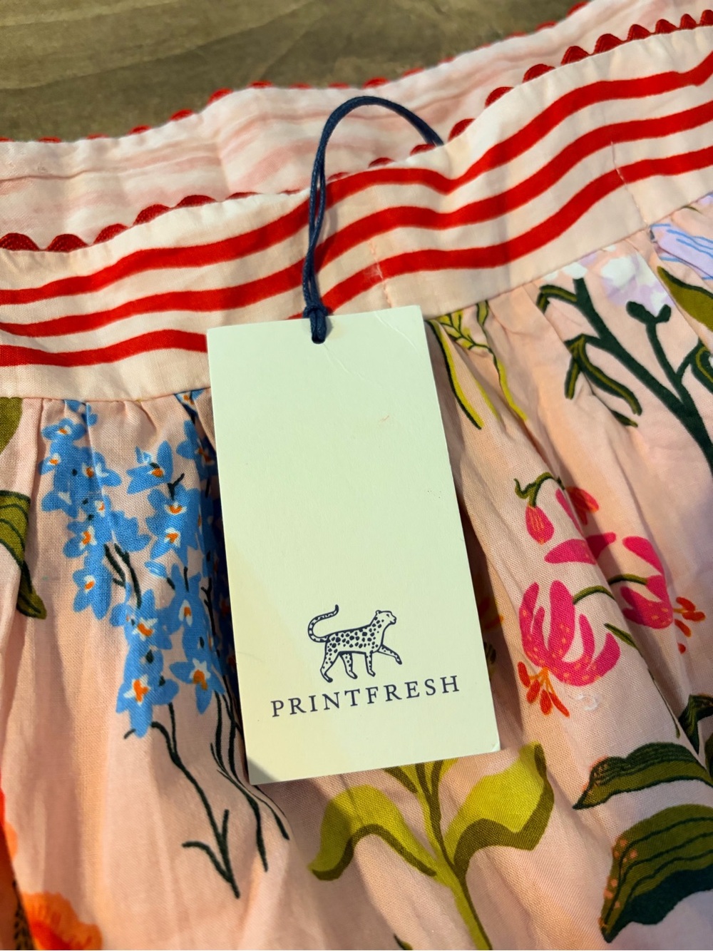 Printfresh x Lars Pink Floral Maxi Dress with Red Border, 1X, NWT - Picture 5 of 12